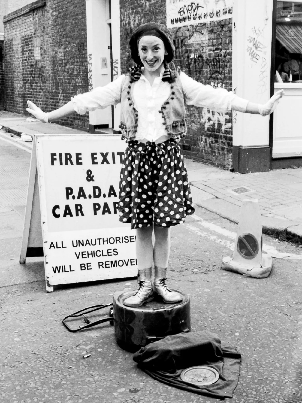 PANTOMIME #2. Portobello Market, London, England. April 2000